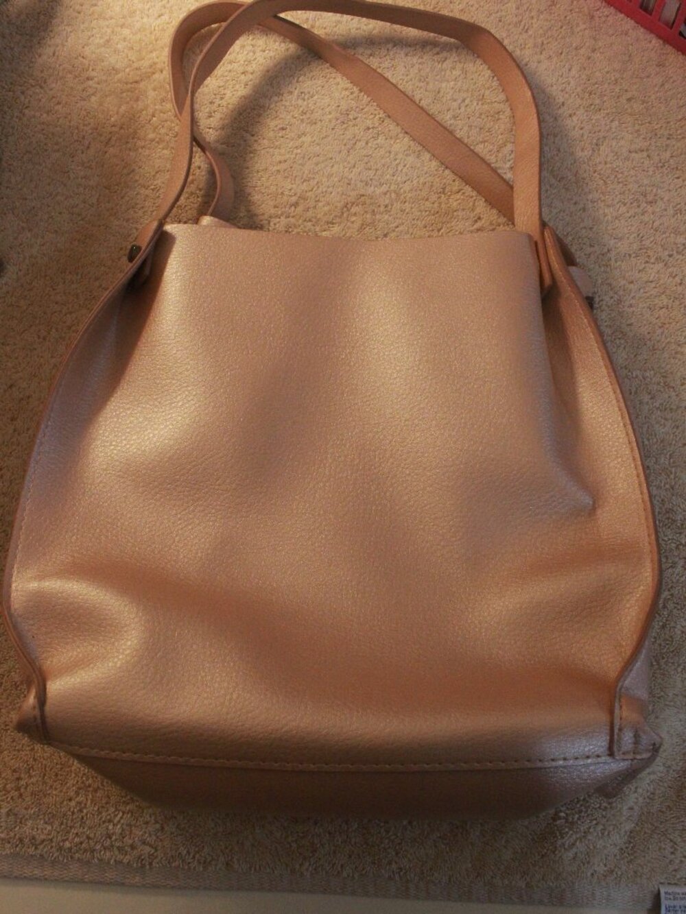 Neiman Marcus Tan Slouchy Shoulder Tote Bag PP